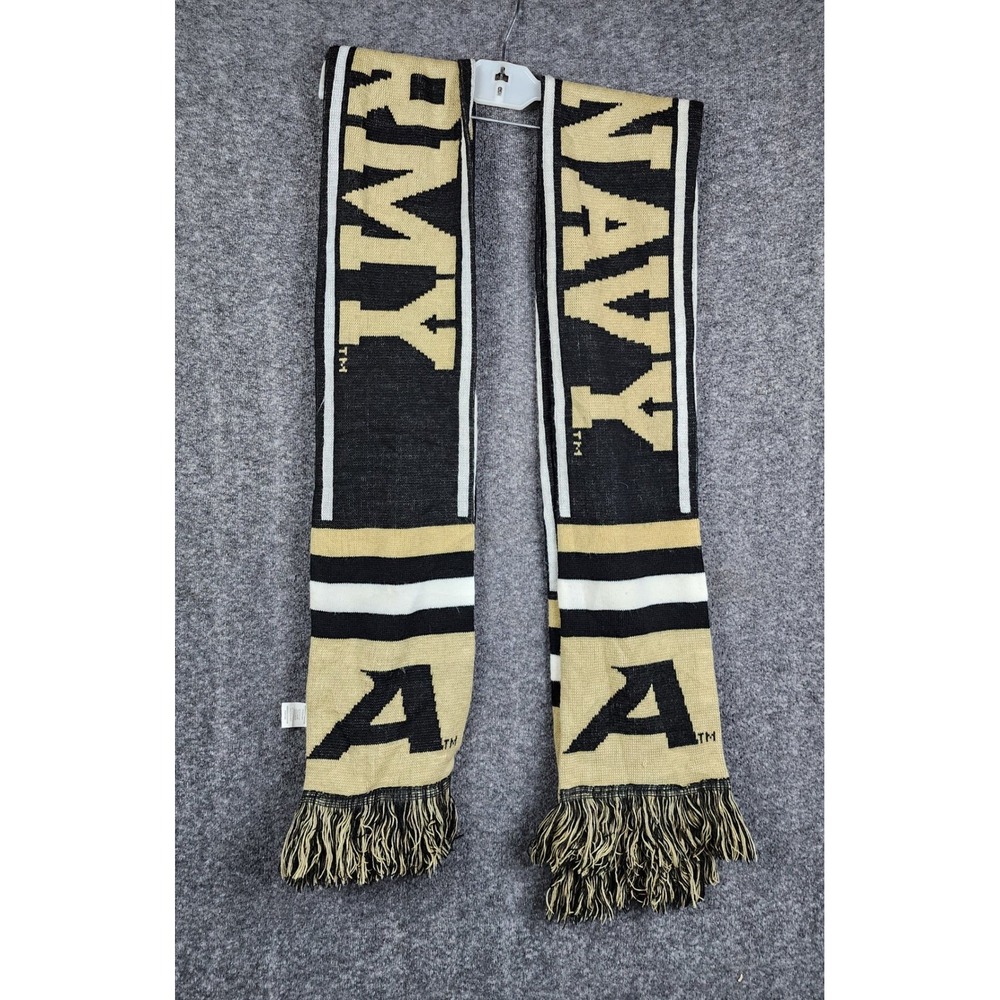 Forever Collectibles Scarf OS Gold Black Beat Navy Go Army West Point Knit